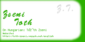 zseni toth business card